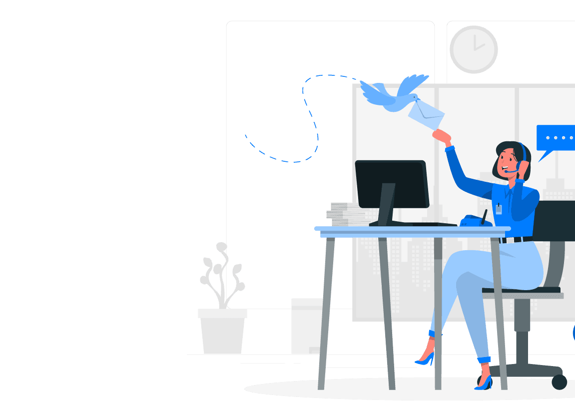 Customer support illustration