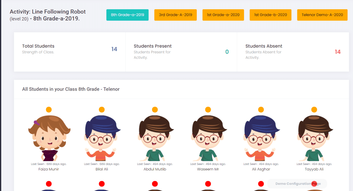Two children looking at a digital tree with STEAM education icons